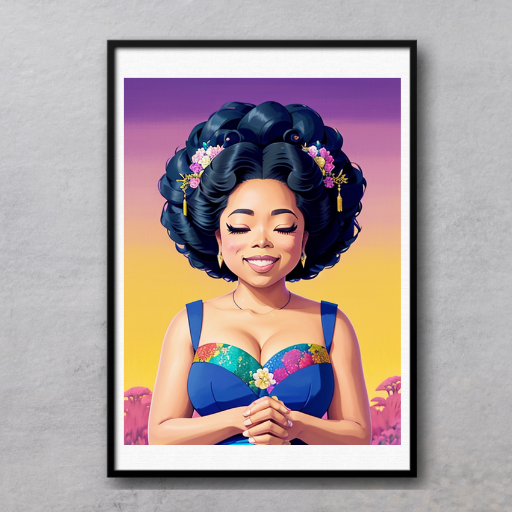Printable artpiece inspired by Oprah Winfrey